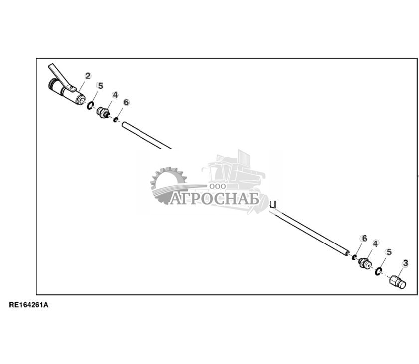 Комплект шлангов системы натяжения гусениц, комплект для самостоятельной установки - ST784554 872.jpg